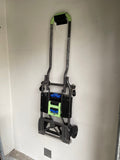 5-in Steel Wall Mount Ladder and Wheelbarrow Hanger,Easy and effortless installation with no assembly required Matte Black