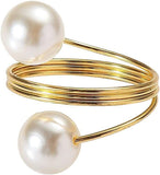 Napkin Buckle,12 Pcs Pearl Napkin Buckle Hoop Napkin Rings Circle Serviette Holder for Wedding Hotel Supplies Table Decoration In Australia - Darrahopens