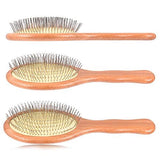Wooden Steel Needle Hair Brush Pin Hairbrush Scalp Massage Improve Hair Health Wood Paddle Detangling Comb In Australia - Darrahopens
