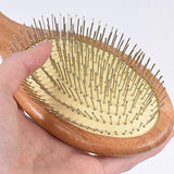 Wooden Steel Needle Hair Brush Pin Hairbrush Scalp Massage Improve Hair Health Wood Paddle Detangling Comb
