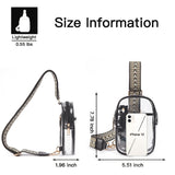 Clear Sling Bag, Clear Stadium Approved Crossbody Bag Purses for Women Heavy Duty Transparent Chest Bag with Adjustable Strap