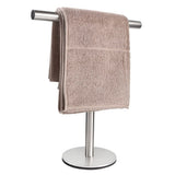T-Shape Hand Towel Holder Stand, Stainless Steel for Bathroom, Kitchen or Vanity Countertop Widely use Easy to install In Australia - Darrahopens