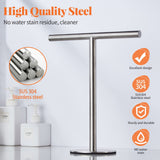 T-Shape Hand Towel Holder Stand, Stainless Steel for Bathroom, Kitchen or Vanity Countertop Widely use Easy to install
