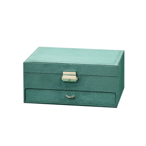 Jewelry Box Organizer, Necklace Jewelry Storage Organizer with Drawer Lock Women Jewelry Display Holder Case In Australia - Darrahopens