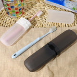 2 Pcs Portable Toothbrush Travel Holders Toothbrush Holder for Travel Toothbrush Case Transparent Plastic White Transparent Black In Australia - Darrahopens