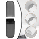 2 Pcs Portable Toothbrush Travel Holders Toothbrush Holder for Travel Toothbrush Case Transparent Plastic White Transparent Black In Australia - Darrahopens
