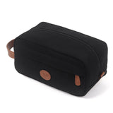 Toiletry Bag Hanging Dopp Kit for Men Water Resistant Canvas Shaving Bag with Large Capacity for Travel- Black