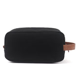 Toiletry Bag Hanging Dopp Kit for Men Water Resistant Canvas Shaving Bag with Large Capacity for Travel- Black