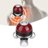 Mini Portable Hand Held Body Vibrating Massager Electric Full Body Massager with LED Light Battery Operated Vibration Massage(Red) In Australia - Darrahopens