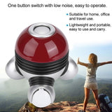 Mini Portable Hand Held Body Vibrating Massager Electric Full Body Massager with LED Light Battery Operated Vibration Massage(Red) In Australia - Darrahopens