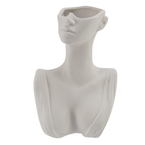 Human Head Face Flower Vases Portrait Vase Decorative Nordic Flower Pot Ornament Ceramics Statue Crafts Home In Australia - Darrahopens