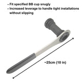 Bottom Bracket Tool for 16-notch 48.5mm and 49.3mm OD Threaded BB, compatible with  Some Brands' PF30 threaded-together design