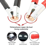 Insulated Alligator Clips Durable Heavy Duty Black & Red Boot Metal Spring Loaded Truck Car Battery Electric Test Clips (2-PACK)