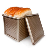 Loaf Pan with Lid Nonstick Bread Toast Mould Mini Square Toast Box for Home Baking Ideal Baking Set Gift for Bread Lover