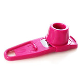 Garlic crusher Premium Quality Garlic Mincer With Silicone Roller Peeler - Rust Proof & Dishwasher Friendly Garlic Crusher (Pink)