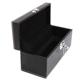 Polyurethane Leather For Certified Coin Holders Slabs Exquisite Professional Storage Box Case - (Color: Black)
