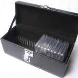 Polyurethane Leather For Certified Coin Holders Slabs Exquisite Professional Storage Box Case - (Color: Black)