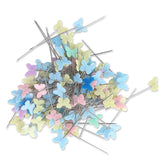 200 Pcs Sewing Pins Flat Straight Pins Butterfly Sewing Pins for DIY Projects Decoration Widely used Convenient storage