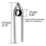 Faucet Aerator Key and Removal Tool Carbon Steel Cache Aerator Wrench Faucet Aerator, Brushed Nickel