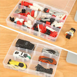 Storage box 2 Pack 18 Grids Plastic Organizer Box Adjustable Dividers, Storage Box For Jewelry, Art DIY Crafts, Tapes,Beads