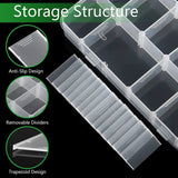 Storage box 2 Pack 18 Grids Plastic Organizer Box Adjustable Dividers, Storage Box For Jewelry, Art DIY Crafts, Tapes,Beads In Australia - Darrahopens