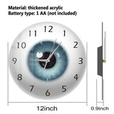 Pupil Core Sight View Ophthalmology Silent Wall Clock Battery Operated Quartz 12inch All Seeing Human Body Anatomy Novelty