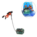 Diver Decoration, Treasure Chest Fish Tank Décor, Aquarium Landscape Decorative Ornament for Air Bubbler Fish Tank Aquarium In Australia - Darrahopens