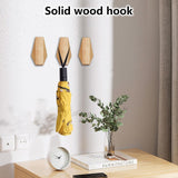 Wood Coat Hooks Wall Mounted | Angular Minimalist Hooks Wall Mounted | Japanese Style Natural Simple Rustic Home Foyer In Australia - Darrahopens