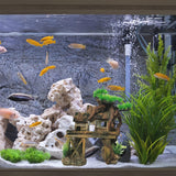 Aquarium Decorations Fish Tank Ornaments House on Terrace with Tree Root Resin Handicrafts for Betta Fish In Australia - Darrahopens