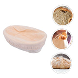 1 Pc Bread Basket Proofing Bowl Rattan Basket Bread Baking Tool Bread Proofing Basket Natural Baking Accessory （21*15*8cm）