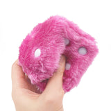 Fuzzy plush dice for car rearview mirrors, retro square decorative dice for car suspension accessories, plush toys In Australia - Darrahopens