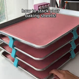 8pcs ray Stacker for Baking Sheet Tray Dividers Space Saving Tool for Dry Snacks Freeze Drying Tray Stacker Set Kitchenwares In Australia - Darrahopens