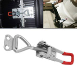 Adjustable Toggle Latch Clamp, Carbon Steel Heavy Duty Horizontal Pull Latch Self-lock Toggle Latch Hasps for Door Cabinet
