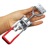 Adjustable Toggle Latch Clamp, Carbon Steel Heavy Duty Horizontal Pull Latch Self-lock Toggle Latch Hasps for Door Cabinet