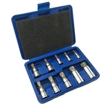 10 piece drill socket and star socket set, with Cr-V steel casing, used for multifunctional socket sockets in automotive maintenance