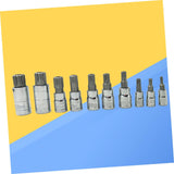 10 piece drill socket and star socket set, with Cr-V steel casing, used for multifunctional socket sockets in automotive maintenance
