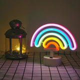 Neon Indoor Night Light, Battery Operated Glowing Neon Decorative Sign LED Light for Room Party Festival Decorations In Australia - Darrahopens