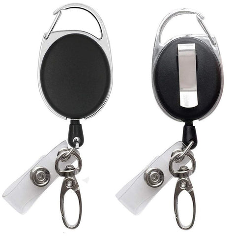2pcs Scalable badge scroll, used for badge holder heavy-duty retractable keychain, sturdy ABS shell, with stainless steel spring coil In Australia - Darrahopens