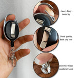 2pcs Scalable badge scroll, used for badge holder heavy-duty retractable keychain, sturdy ABS shell, with stainless steel spring coil In Australia - Darrahopens