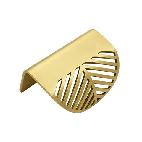 3pcs Modern Minimalist Pull Handle Tree Leaf Brass Invisible Cabinet Closet Furniture Drawer Full Brass Gold Small Bow Pull Length 60mm In Australia - Darrahopens
