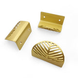3pcs Modern Minimalist Pull Handle Tree Leaf Brass Invisible Cabinet Closet Furniture Drawer Full Brass Gold Small Bow Pull Length 60mm