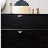 3pcs Modern Minimalist Pull Handle Tree Leaf Brass Invisible Cabinet Closet Furniture Drawer Full Brass Gold Small Bow Pull Length 60mm