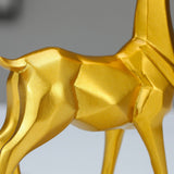 2pcs  Elk Deer Statue Couple Reindeer Figurines Resin Sculpture Living Room Home Decoration Nordic Tabletop Ornaments