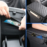 Armrest cover, center console pad, PU leather armrest, seat box cover with pocket storage bag, armrest box pad, car interior