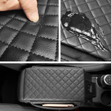 Armrest cover, center console pad, PU leather armrest, seat box cover with pocket storage bag, armrest box pad, car interior