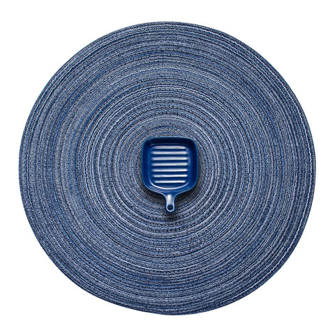 2pcs Circular woven placemat, dining table mat, natural woven heat-resistant placemat, household woven non slip washable placemat In Australia - Darrahopens