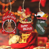 3pcs Christmas Tree Hanging Ornaments,Wooden Reindeer Hanging Figurine Ornament,Art Handcrafts Pendant Decoration In Australia - Darrahopens