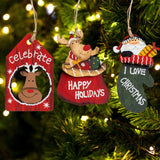 3pcs Christmas Tree Hanging Ornaments,Wooden Reindeer Hanging Figurine Ornament,Art Handcrafts Pendant Decoration In Australia - Darrahopens