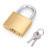 Solid Brass Padlock with Key, Small Pad Lock with Key, Storage Lock Shackle for Locker Outdoor Indoor Use