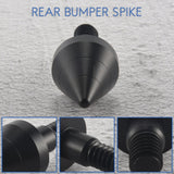 Rear bumper, car rear bumper circular nail protection collision protector rear decorative sticker (black)